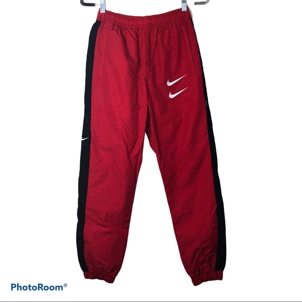 NWT NIKE NSW Sportswear Swoosh Red Track Pants Sz XS